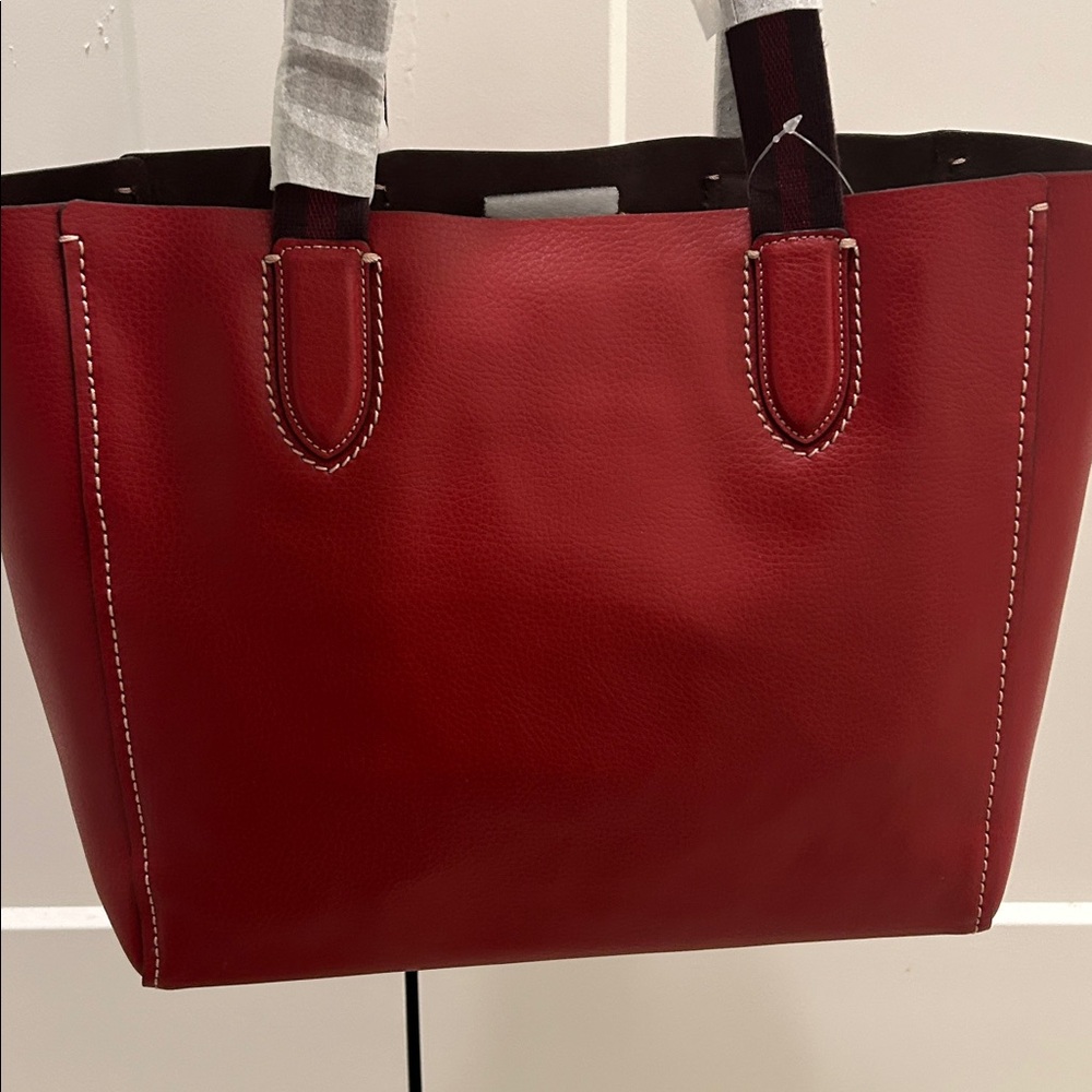 Coach (NWT) Derby Tote in Red/Oxblood - Picture 8 of 16